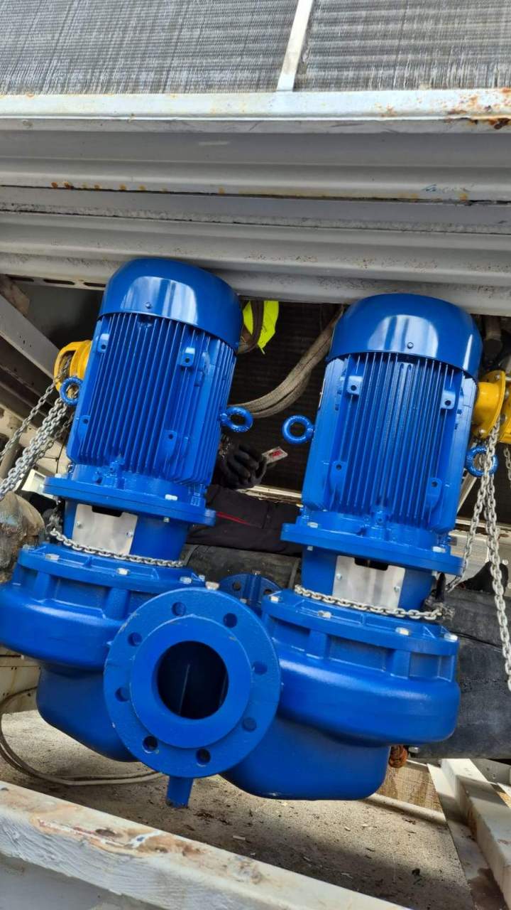 Remplacement de pompes industrielles à gros débit