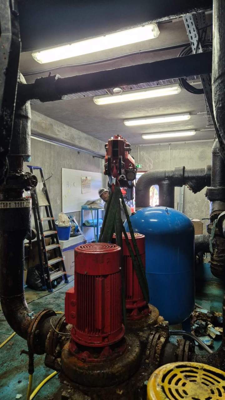 Remplacement de pompes industrielles à gros débit