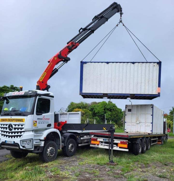 Transport et positionnement de modulaires